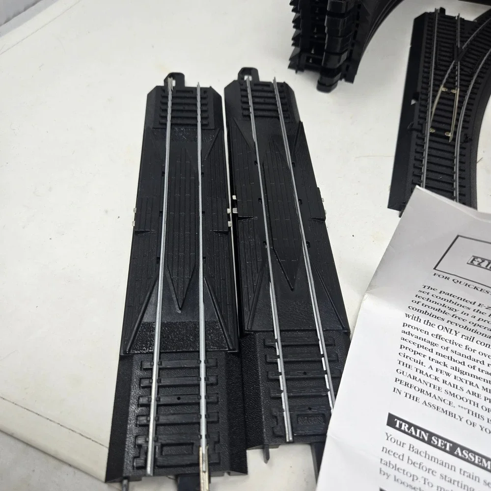 Bachmann E-Z Track System Train Set Track Transformer Model 6607 Turnouts Lot